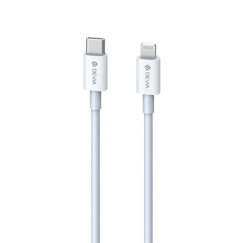 Devia kabelis Smart EC146 PD USB-C - Lightning 20W 3A, balts