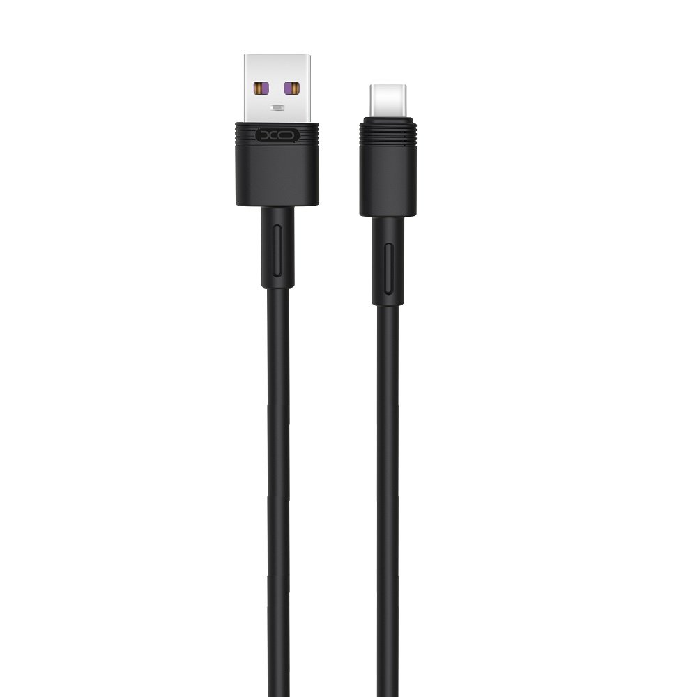XO kabelis NB-Q166 USB - USB-C 1,0 m 5A, melns