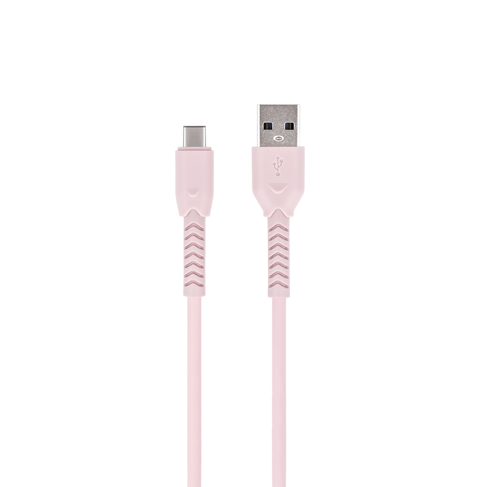 Maxlife kabelis MXUC-04 USB - USB-C 1,0 m 3A, rozā