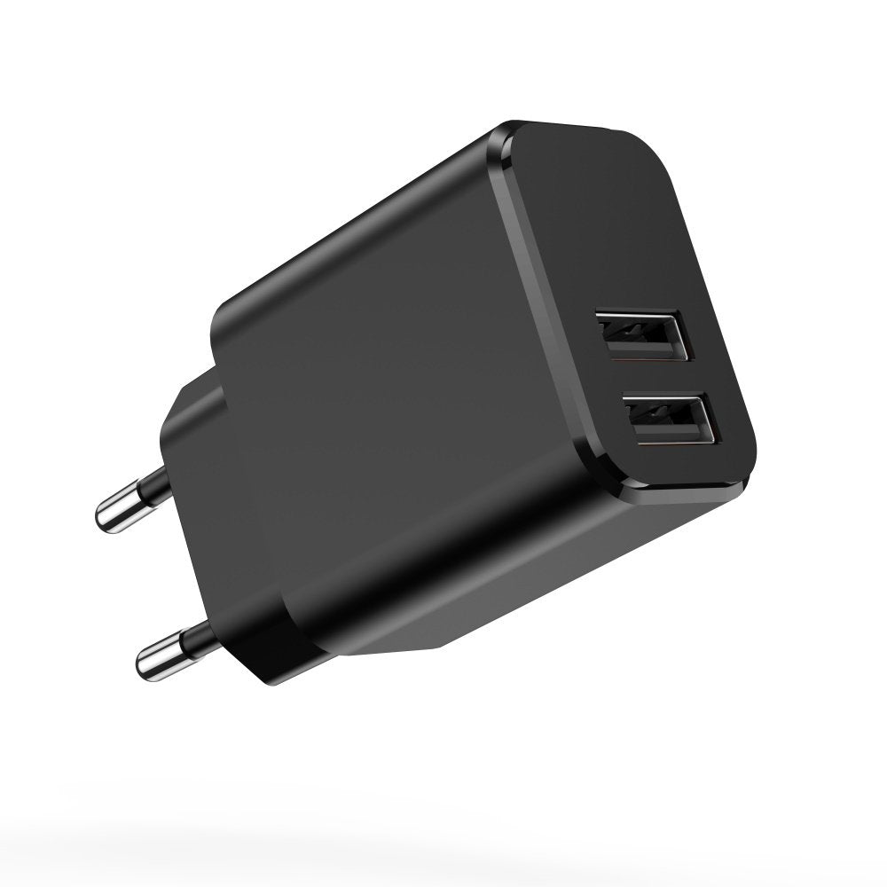 Setty lādētājs 2x USB 3A, melns