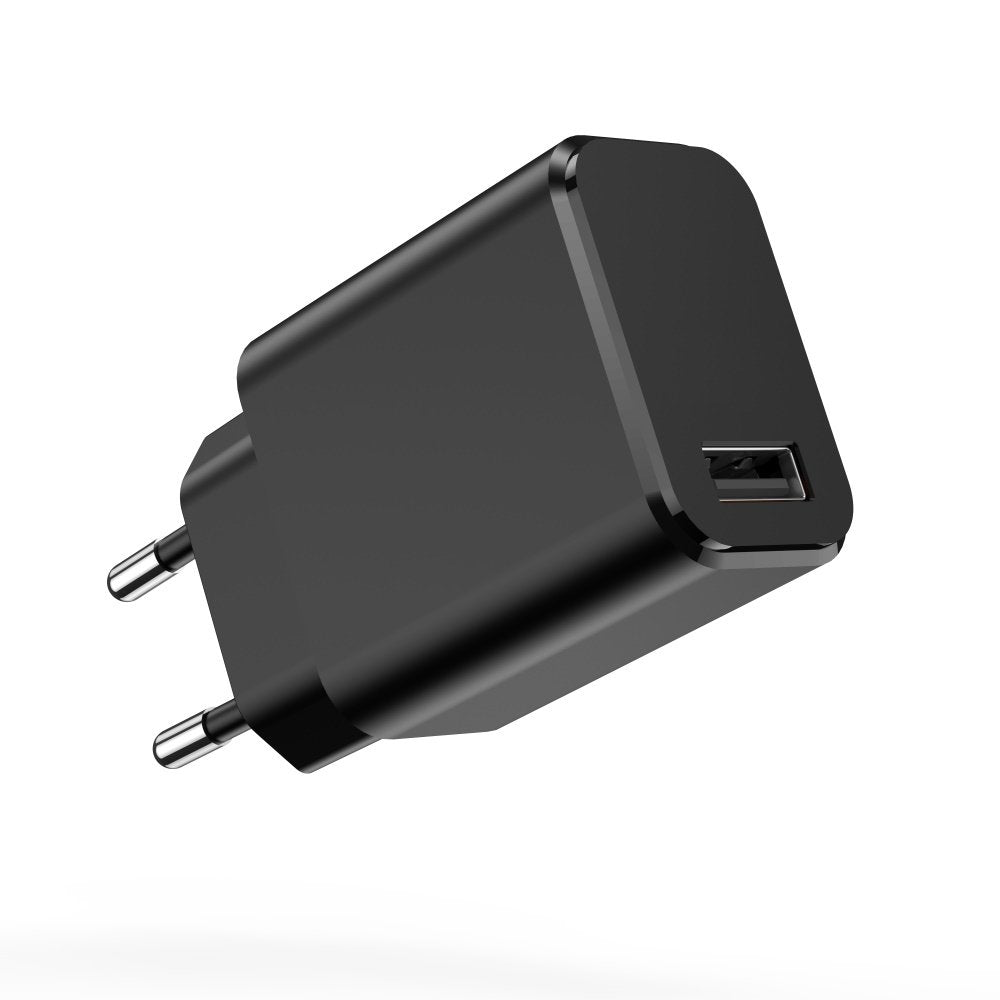 Setty lādētājs 1x USB 3A melns + USB-C kabelis 1,0 m