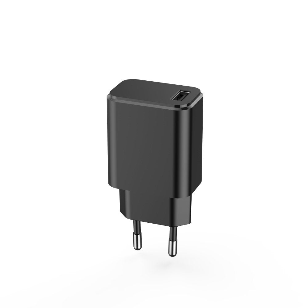 Setty lādētājs 1x USB 3A melns + USB-C kabelis 1,0 m