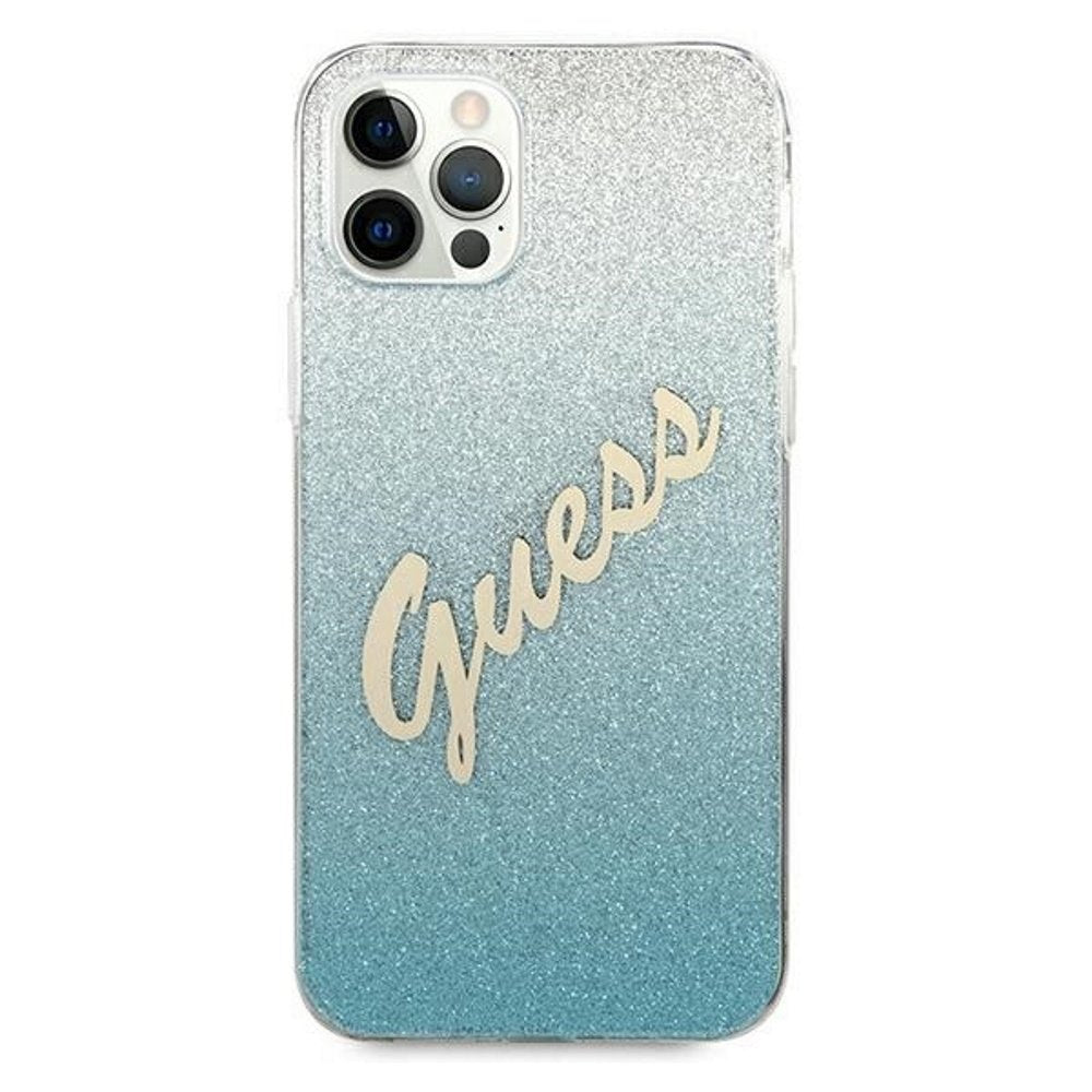 Guess vāciņš iPhone 12 / 12 Pro 6,1", zils (GUHCP12MPCUGLSBL)