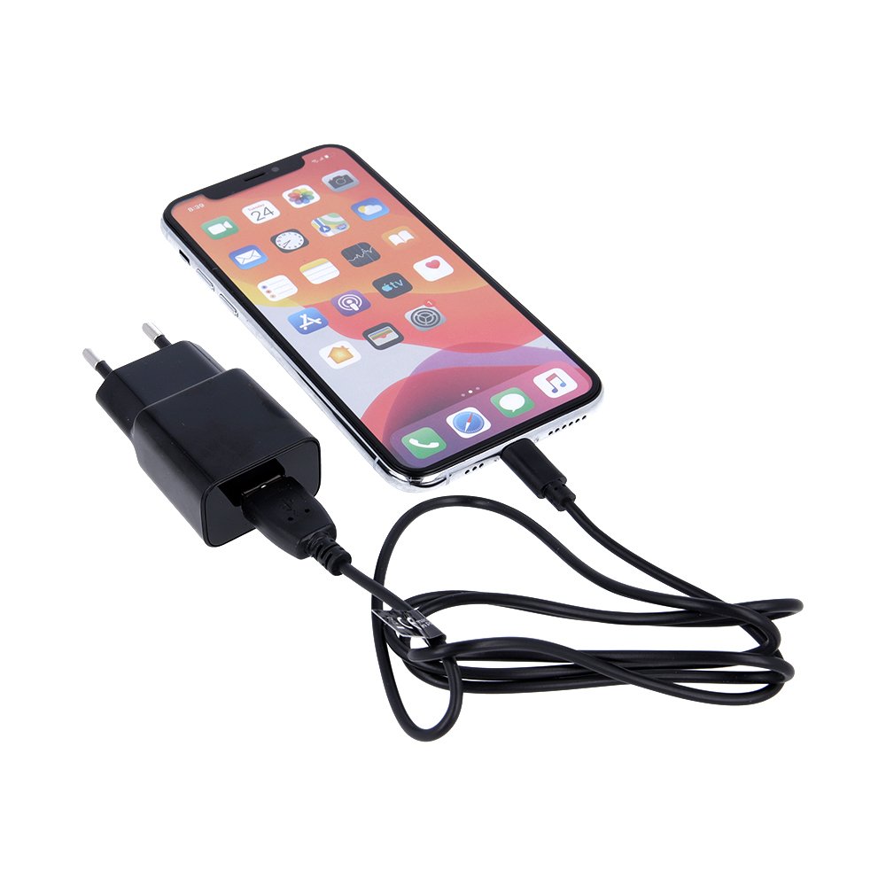 Maxlife MXTC-01 tīkla lādētājs 1x USB 2.1A melns + microUSB kabelis