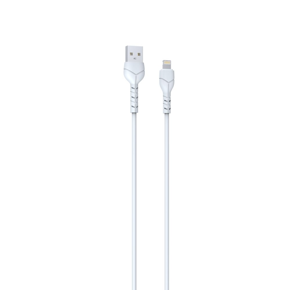 Devia kabelis Kintone V2 EC406 USB - Lightning 1,0 m 2,1A balts komplekts 30 gab.