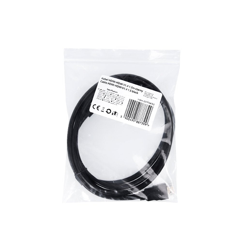 TFO kabelis Hdmi-hdmi V1.4 1.5m, melns