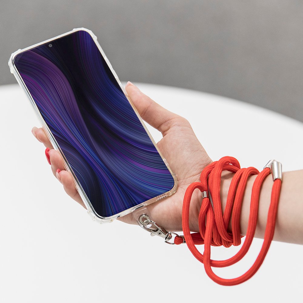 Universāla kakla siksniņa telefonam pelēka