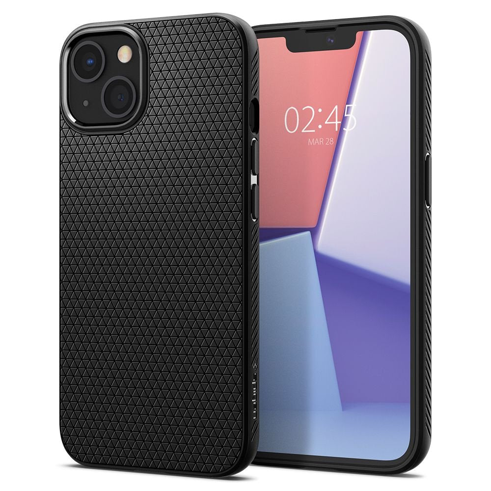 Spigen Liquid Air vāciņš iPhone 13 6,1", matēts melns
