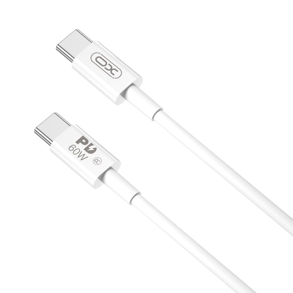 XO kabelis NB-Q190A PD USB-C - USB-C 1,0m 60W, balts