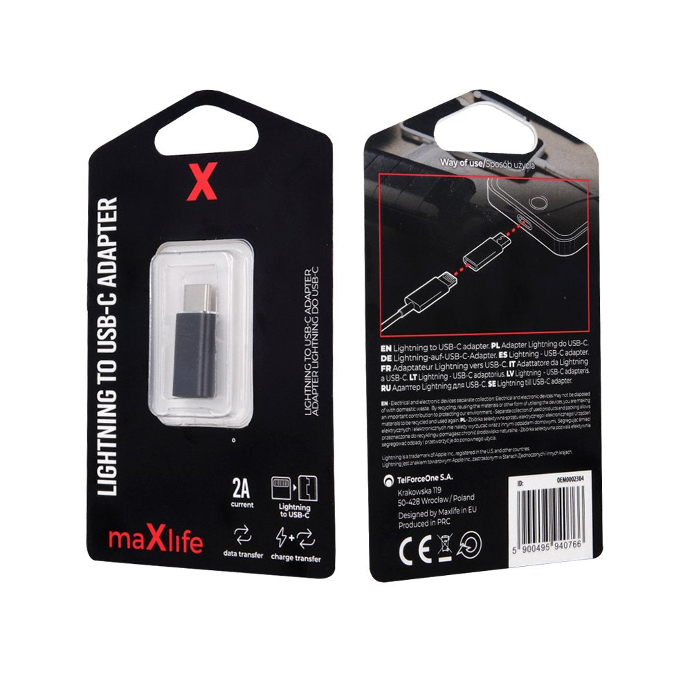 Maxlife adapteris Lightning uz USB-C