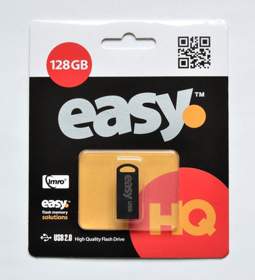 USB zibatmiņa Imro 128GB USB 2.0 Easy, melns