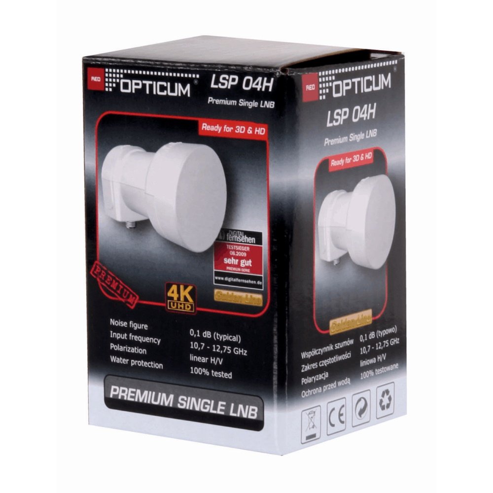 Opticum pārveidotājs SAT Single LSP-04H [0064]
