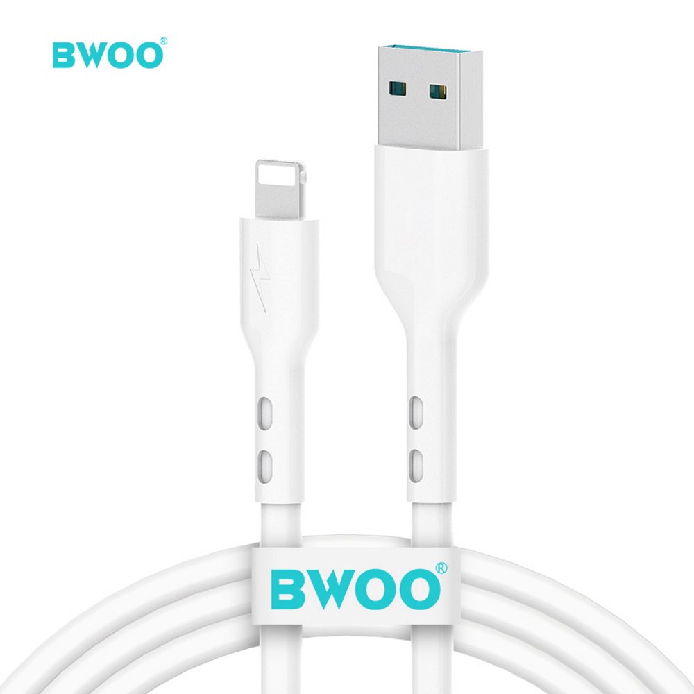 BWOO kabelis USB - Lightning 1m 3A balts X172L