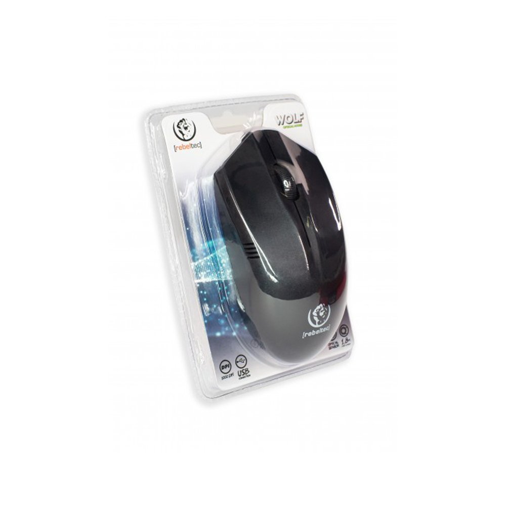Rebeltec datorpele optical USB 1,8m Wolf