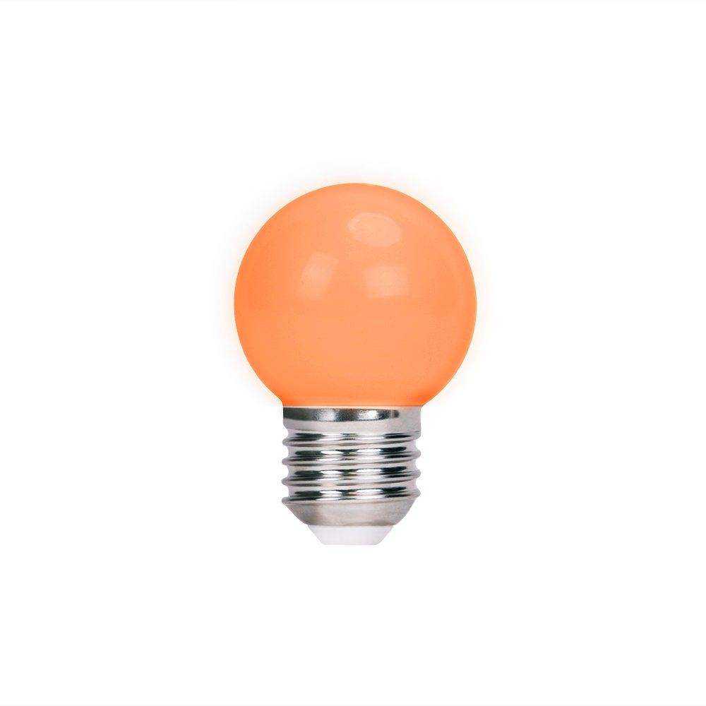 LED spuldze E27 G45 2W 230V oranža 5 gab. Forever Light