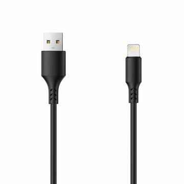 Setty kabelis USB - Lightning 3,0 m 2A melns NEW