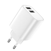 Forever tīkla lādētājs 2xUSB 2,4A LS-03, balts