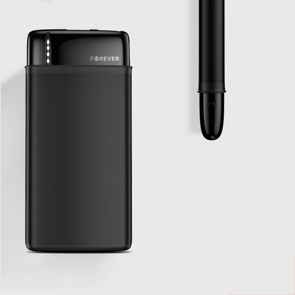 Forever ārējā baterija TB-100M 10000 mAh, melna