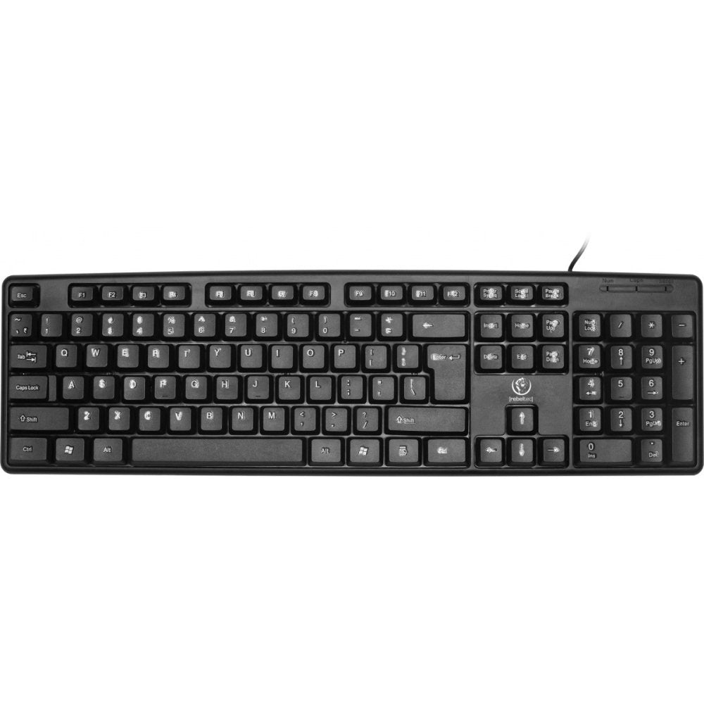 Rebeltec tastatūra Uno vads, melna