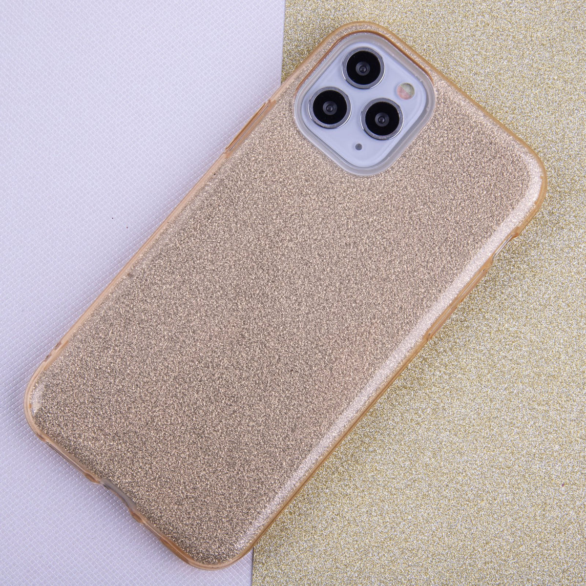 Mirdzošs 3/1 vāciņš Samsung Galaxy S22 tālrunim, zelta