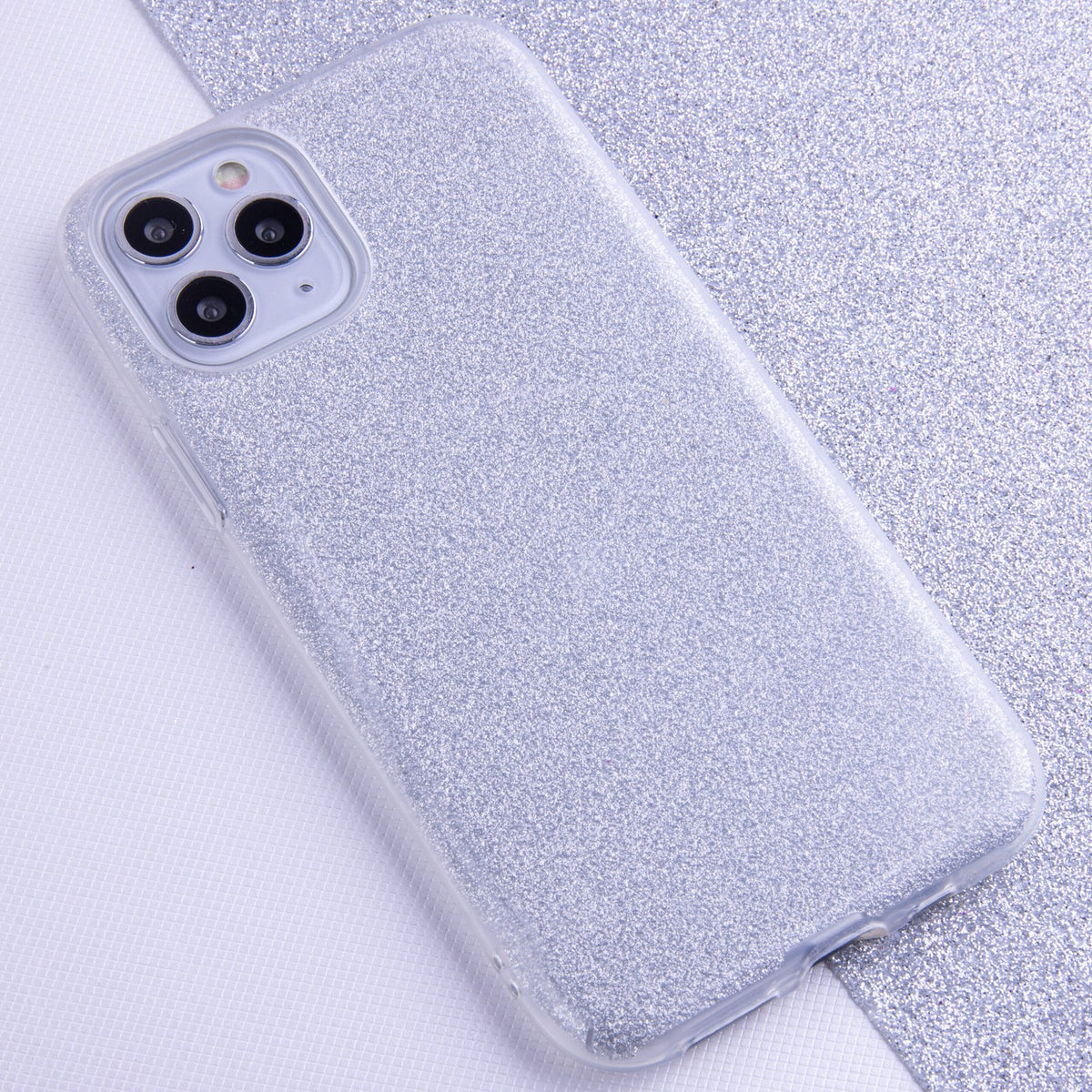 Mirdzošs 3/1 maciņš Xiaomi Redmi Note 10 5G / Poco M3 Pro / M3 Pro 5G, sudrabains