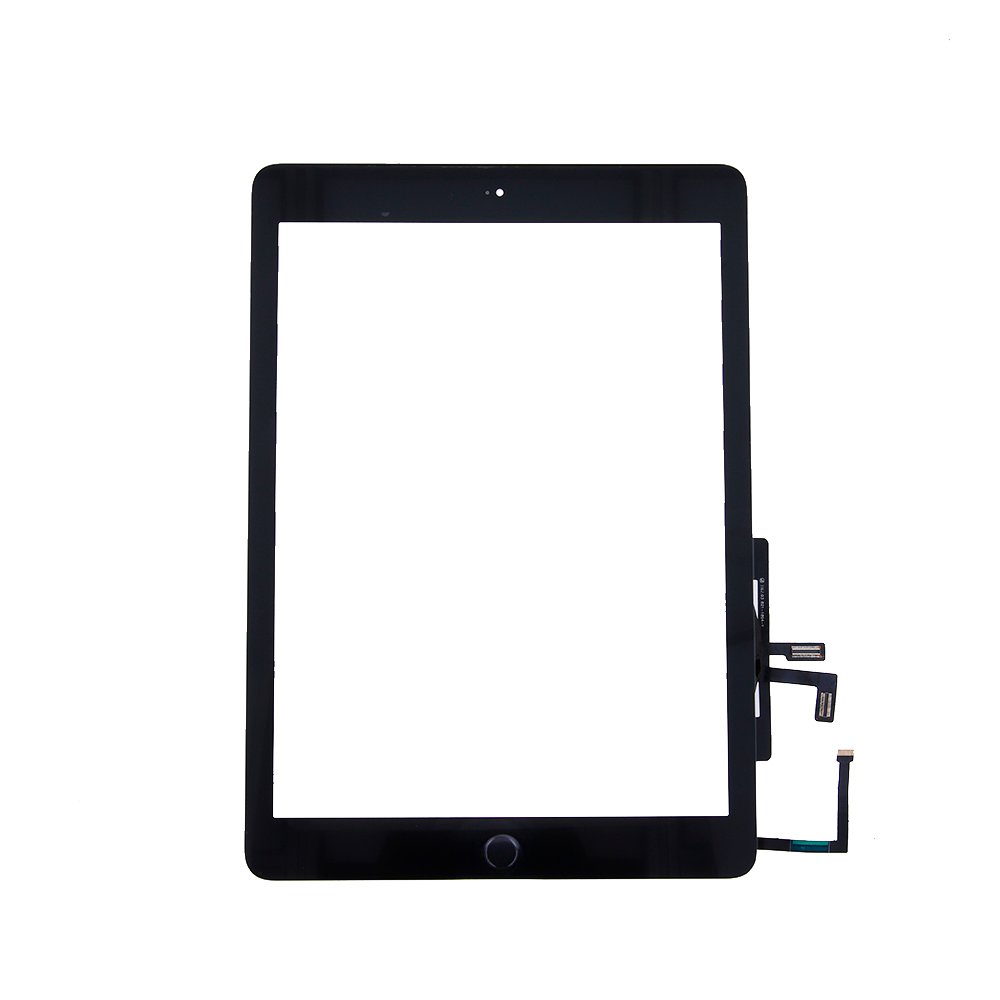Skārienpanelis iPad 5 9.7" 2017 pilna priekšējā paneļa komplekts, melns
