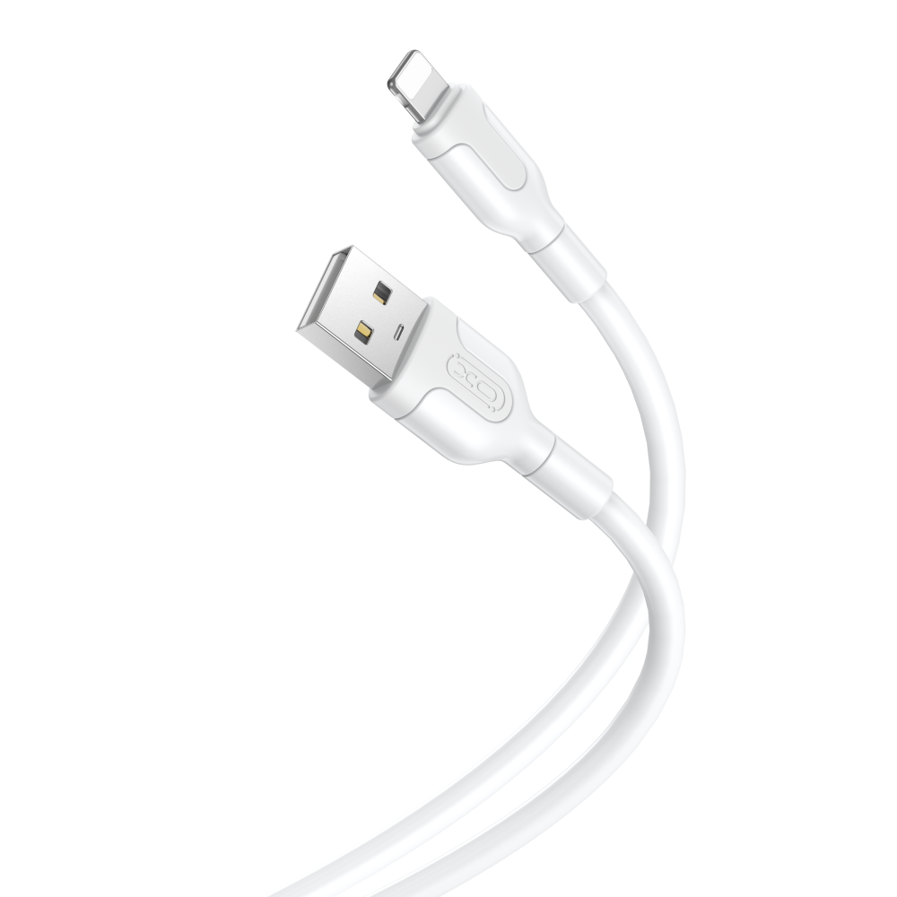 XO kabelis NB212 USB - Lightning 1,0 m 2,1A, balts