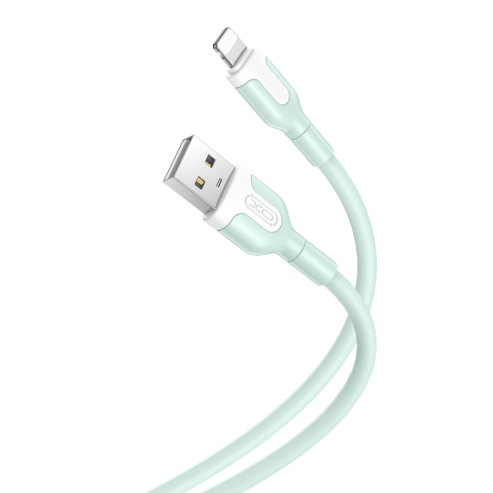 XO kabelis NB212 USB - Lightning 1,0 m 2,1A, zaļš
