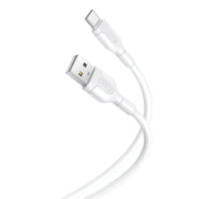 XO kabelis NB212 USB - USB-C 1,0 m 2,1A, balts