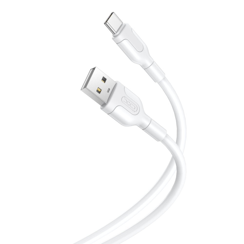 XO kabelis NB212 USB - USB-C 1,0 m 2,1A, balts