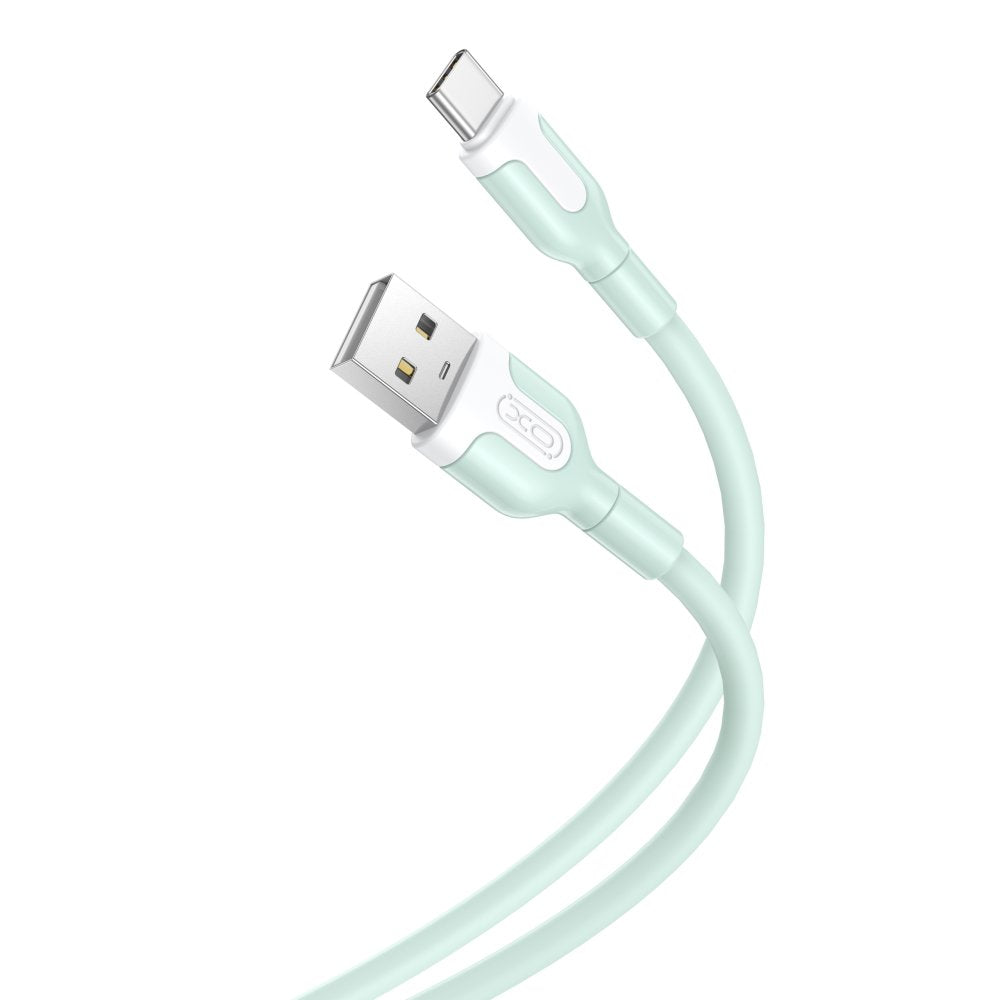 XO kabelis NB212 USB - USB-C 1,0 m 2,1A, zaļš