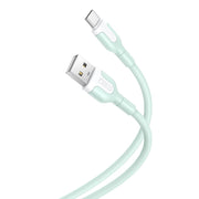 XO kabelis NB212 USB - USB-C 1,0 m 2,1A, zaļš