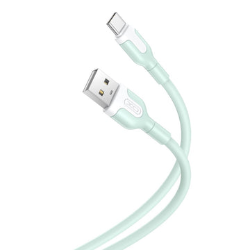 XO kabelis NB212 USB - USB-C 1,0 m 2,1A, zaļš