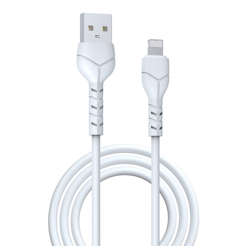 Devia kabelis Kintone EC143 USB - Lightning 1,0 m 2,1A, balts