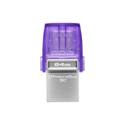 Kingston 64GB USB 3.0 / USB 3.1 DT microDuo 3C + USB-C zibatmiņa