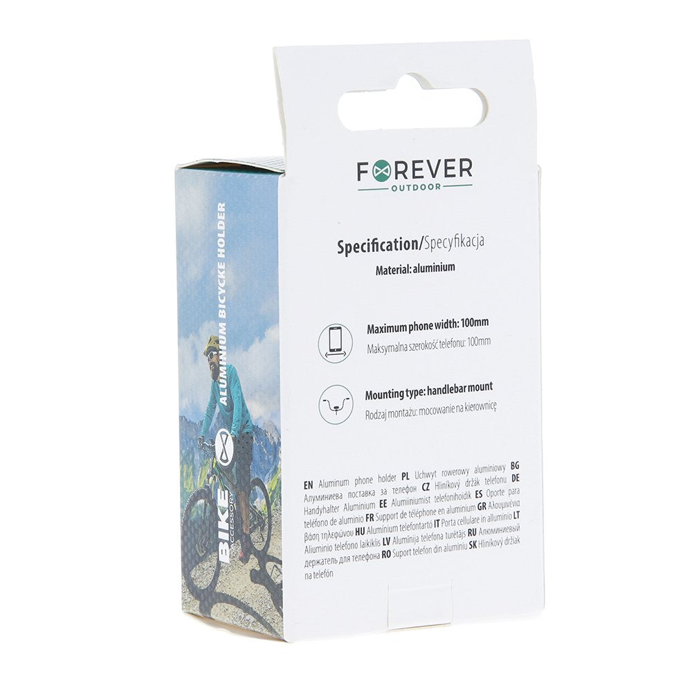 Forever Outdoor regulējams, alumīnija telefona turētājs BH-300 melns