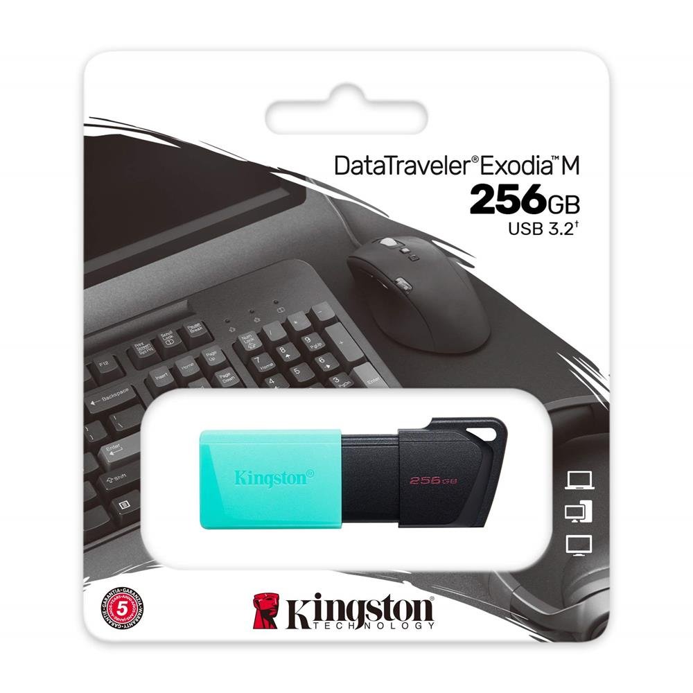 Kingston USB zibatmiņa DataTraveler Exodia M Dtxm 256GB, zaļš