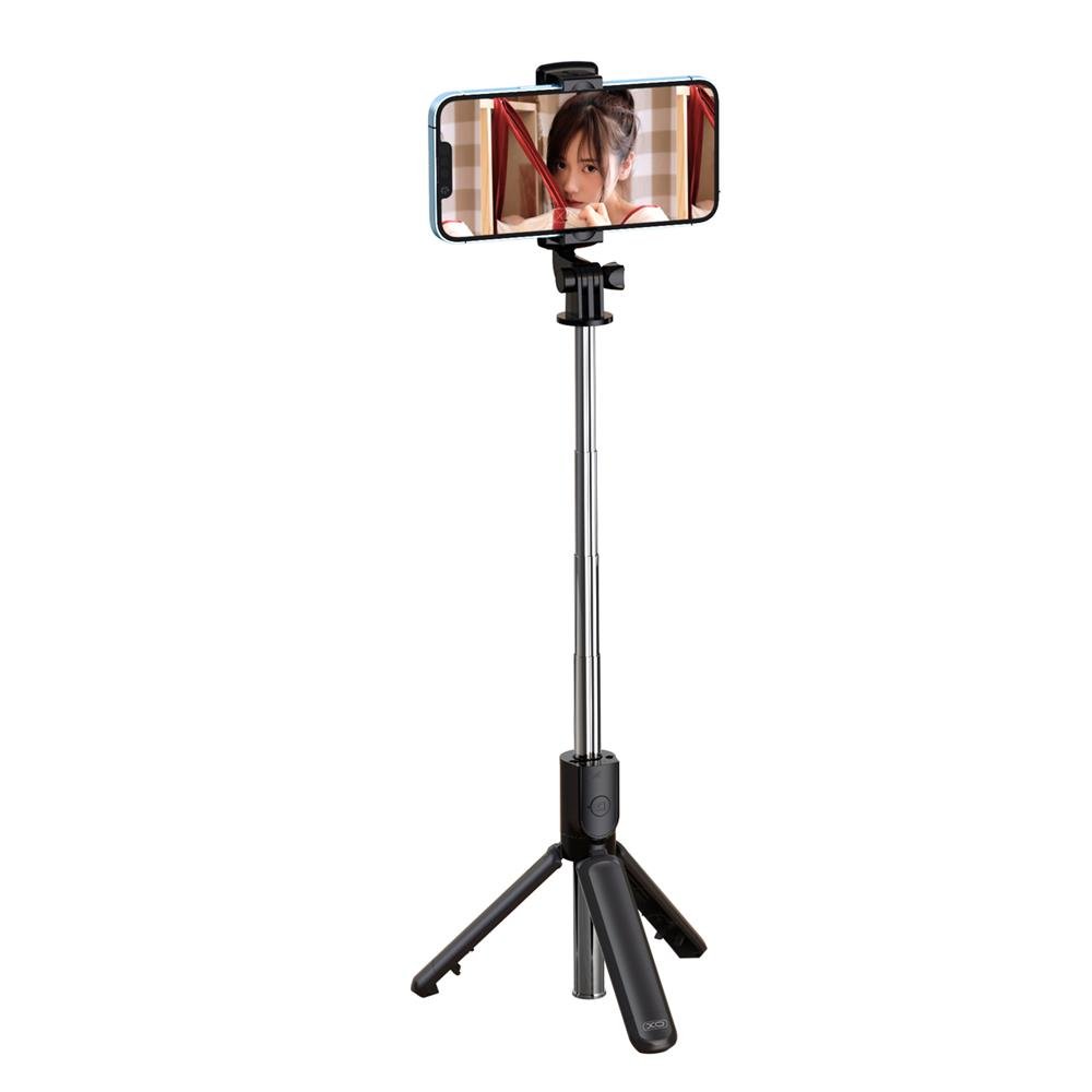 XO Bluetooth selfija kāts trīskājis SS09 melns 64cm