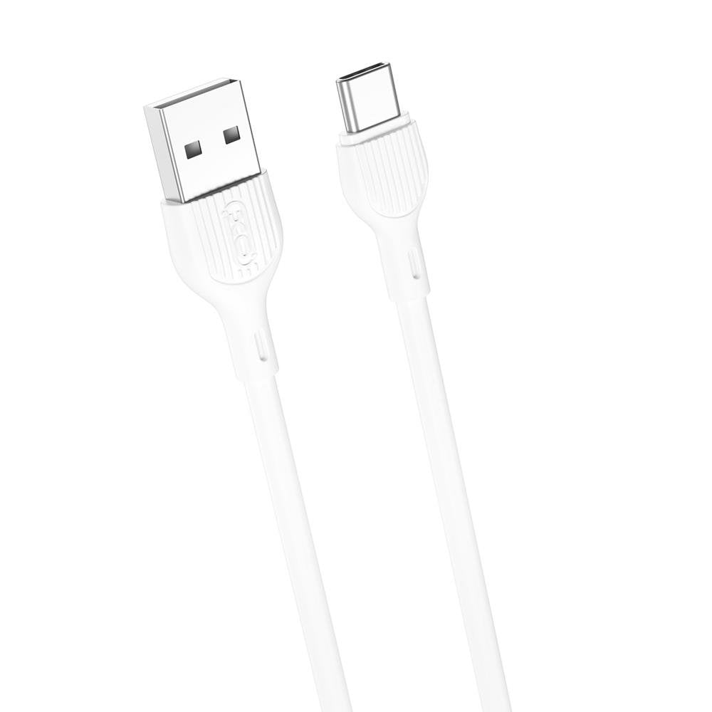 XO kabelis NB200 USB - USB-C 1,0m 2.1A, balts