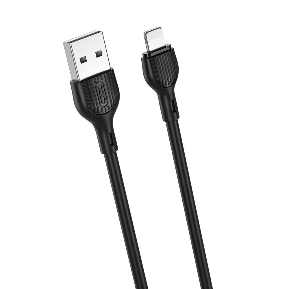 XO kabelis NB200 USB - Lightning 1,0m 2.1A, melns