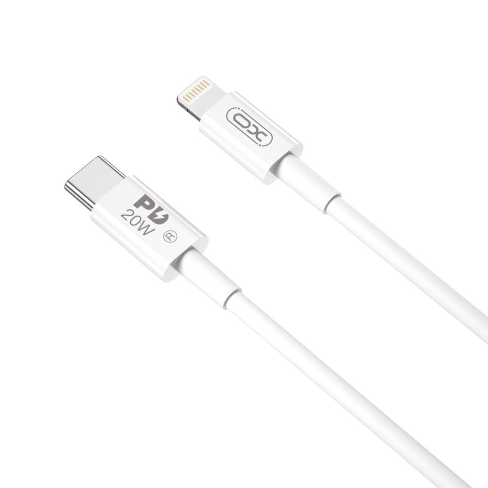 XO kabelis NB-Q189A PD USB-C - Lightning 1,0m 20W, balts