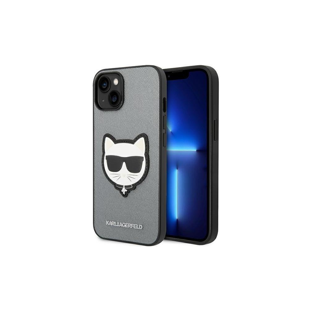 Karl Lagerfeld vāciņš iPhone 14 Plus 6,7", sudrabains (KLHCP14MSAPCHG)
