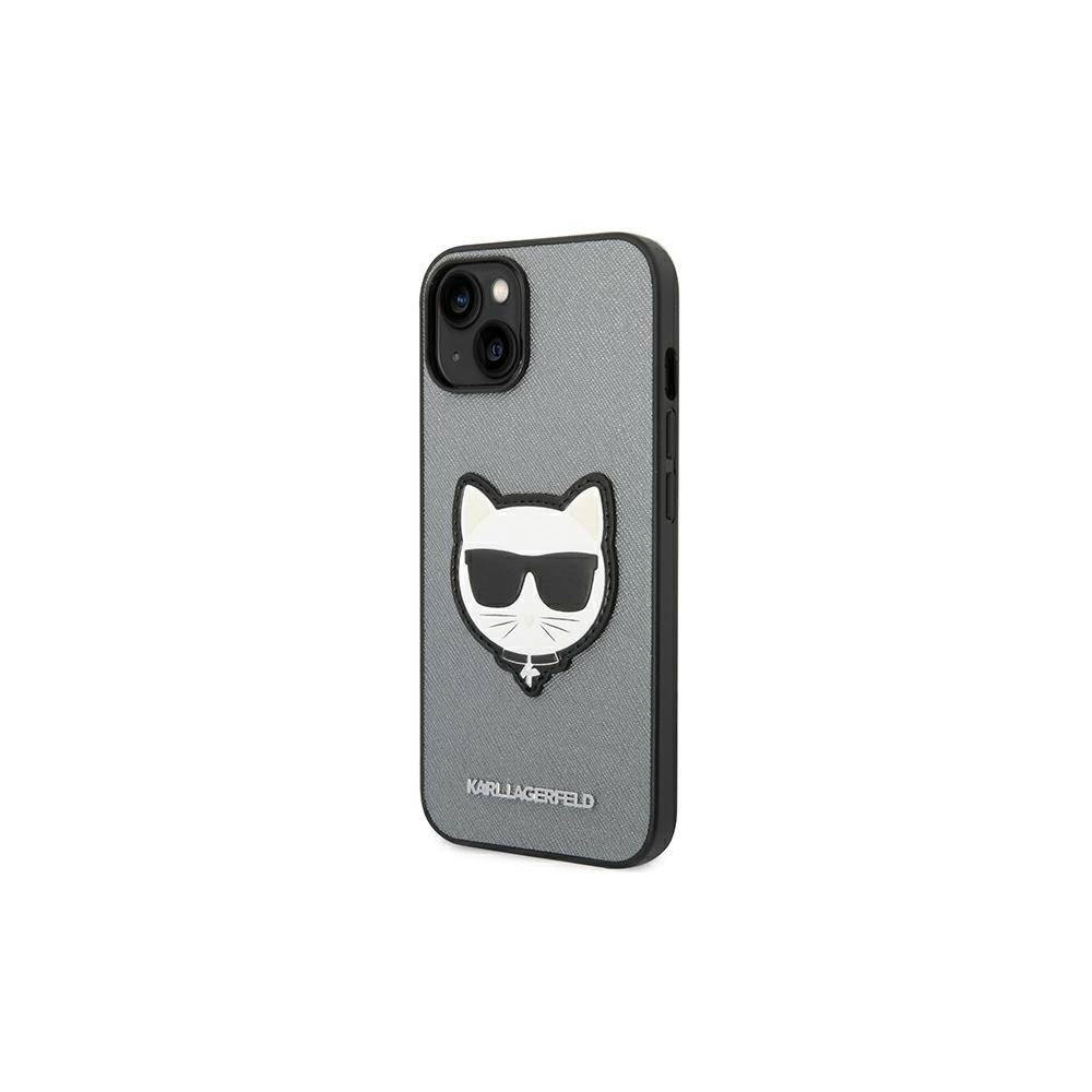 Karl Lagerfeld vāciņš iPhone 14 Plus 6,7", sudrabains (KLHCP14MSAPCHG)