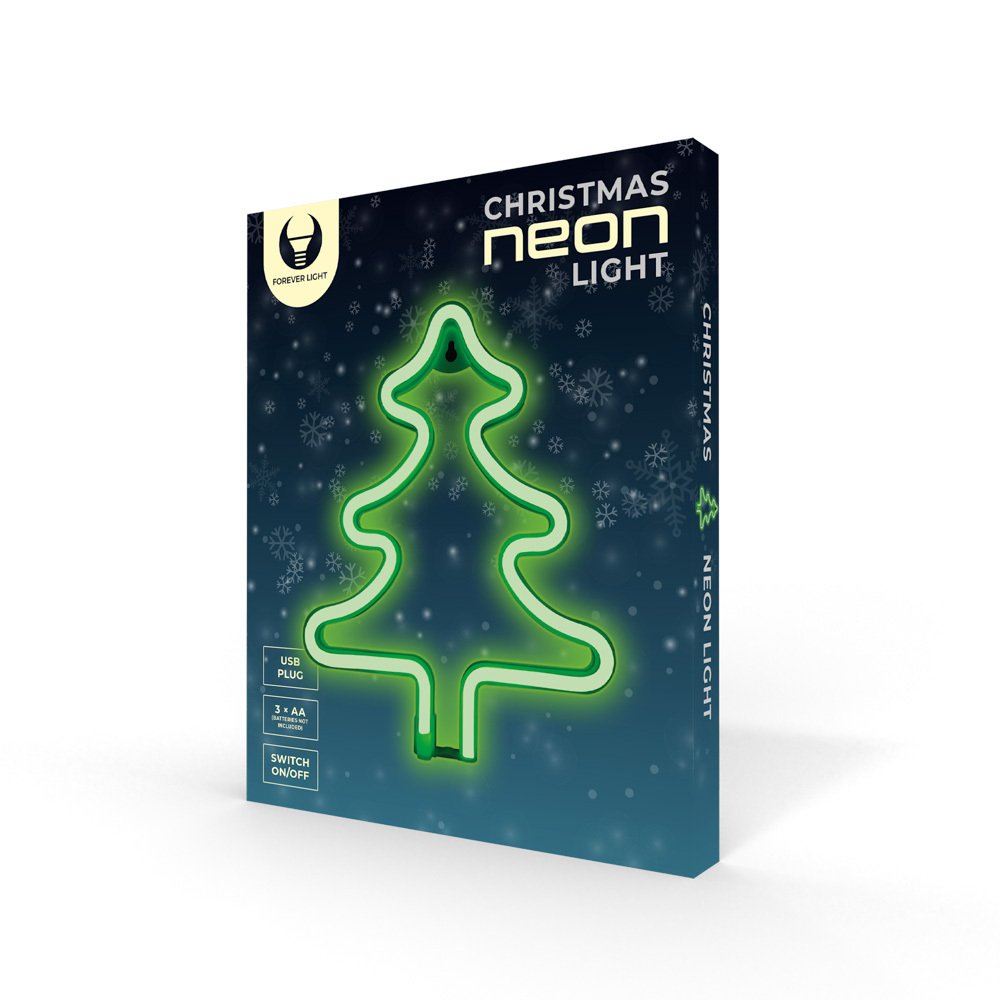 Forever Light gaisma Neon LED Christmas Tree zaļš FLNE16 Forever