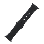 Silikona siksna S/M izmēra Apple Watch 38/40/41 mm, melna