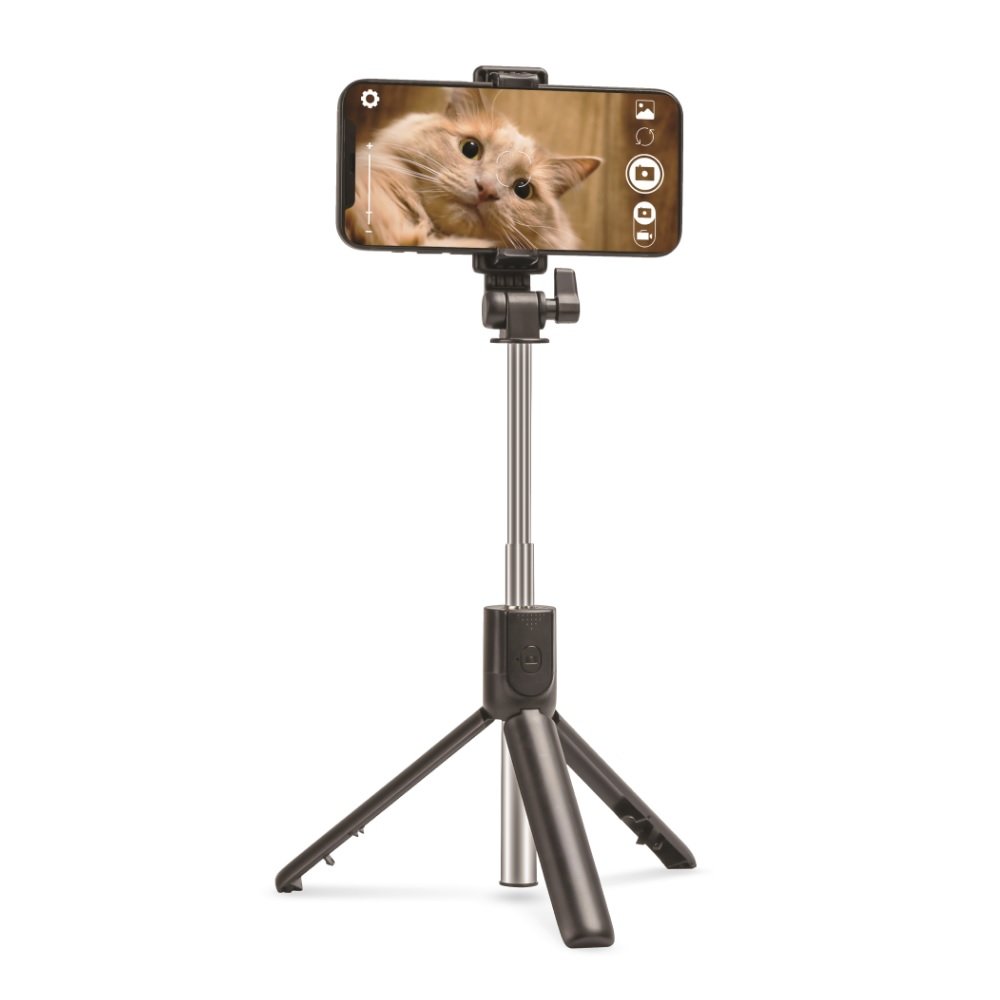 Setty selfiju nūja ar Bluetooth un statīvu SBST-02, SS-BS-21, melna