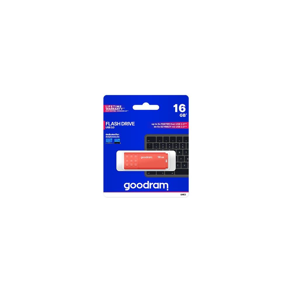 Goodram USB zibatmiņa 128GB UME3 USB 3.0, oranžs