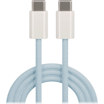 Maxlife MXUC-06 kabelis USB-C - USB-C 1,0 m 20W zils neilons