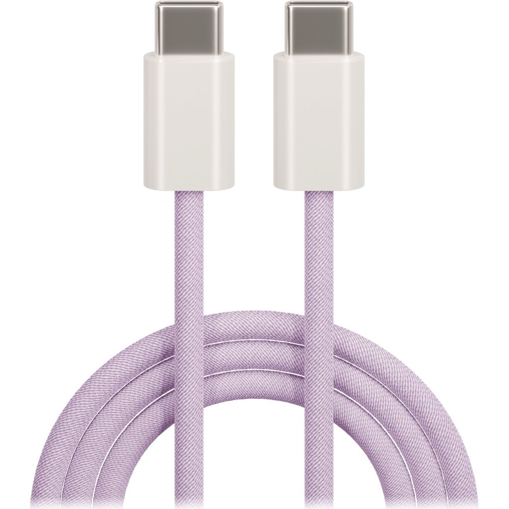 Maxlife MXUC-06 kabelis USB-C - USB-C 1,0 m 20W violets neilons