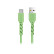 Maxlife kabelis MXUC-04 USB - USB-C 1,0 m 3A, zaļš